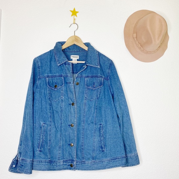 90’s Vintage Denim Jean Jacket Oversized - Picture 1 of 7